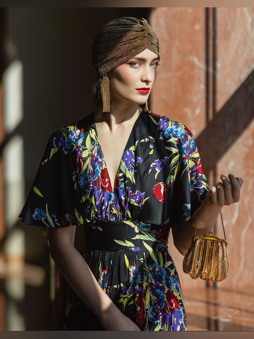 NWT Caftan Dress by Trashy Diva XXL Midnight Garden - Picture 9 of 9